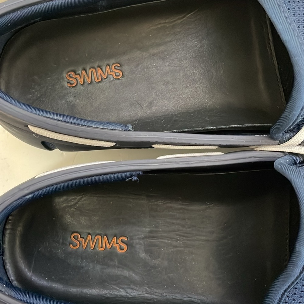 Swims - Slip On Braided Lace Loafer Casual Waterproof Shoes - Blue - 7 - Picture 3 of 10